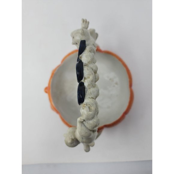 2006‎ Halloween Jack-O-Lantern Basket Hands Holding Ghosts Handle - Picture 5 of 8